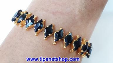 TN25178 สร้อยข้อมือนิลเจียรตลอดสาย ยาว 18 ซม.