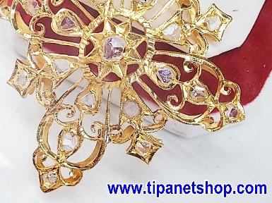 TN25254 จี้เพชรซีกโบราณ 4.5 ซม.