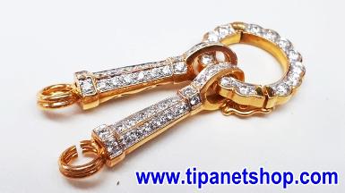 TN23681 จี้กลมขั้วเพชร