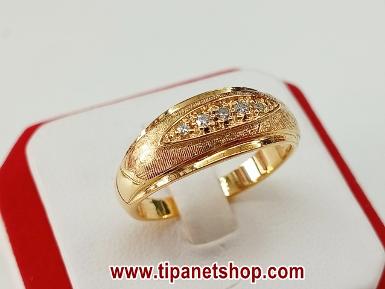 TN25573 แหวนเถวเพชร5เม็ด