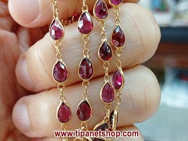 TN25554 สร้อยคอโกเมนรอบคอ ยาว 22 นิ้ว